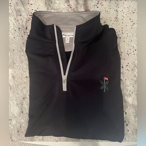 Men’s Peter Millar Bandon Dunes logo Perth quarter zip